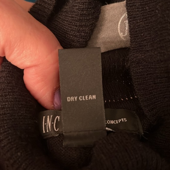 INC color block turtleneck tunic M - Picture 6 of 6